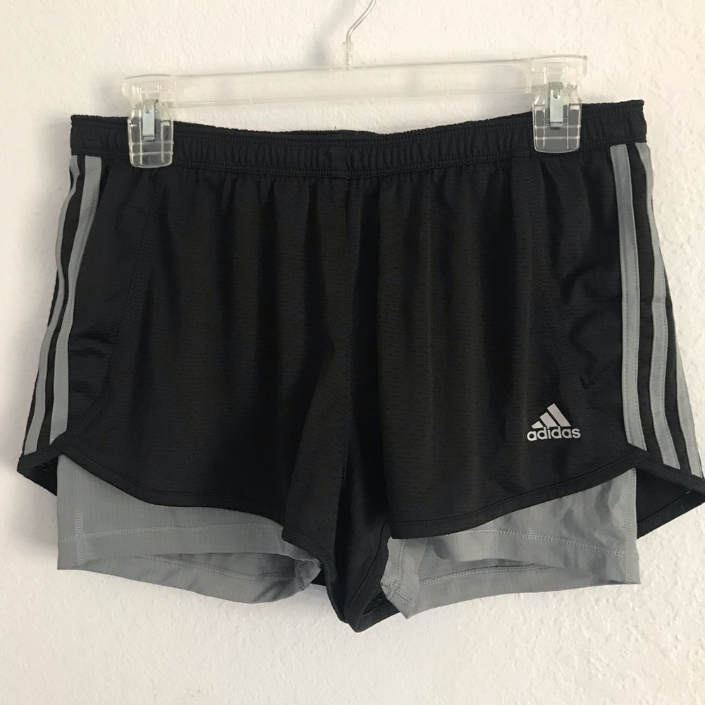 Adidas M black athletic shorts